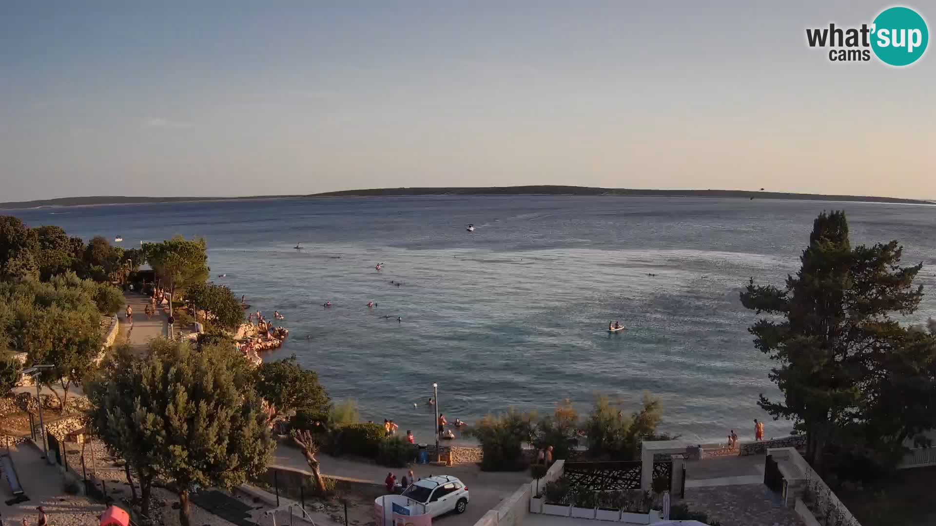 Webcam Plaža Male Mandre – Diretta dalla spiaggia sull’isola di Pag