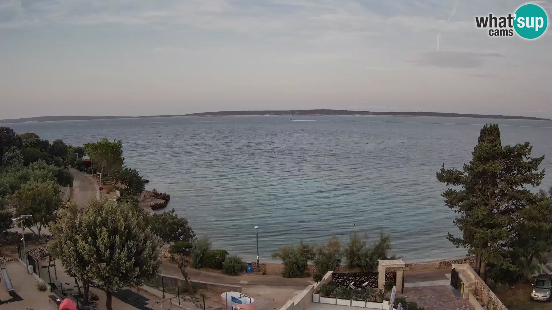 Webcam Plaža Male Mandre – Live View from Pag Island