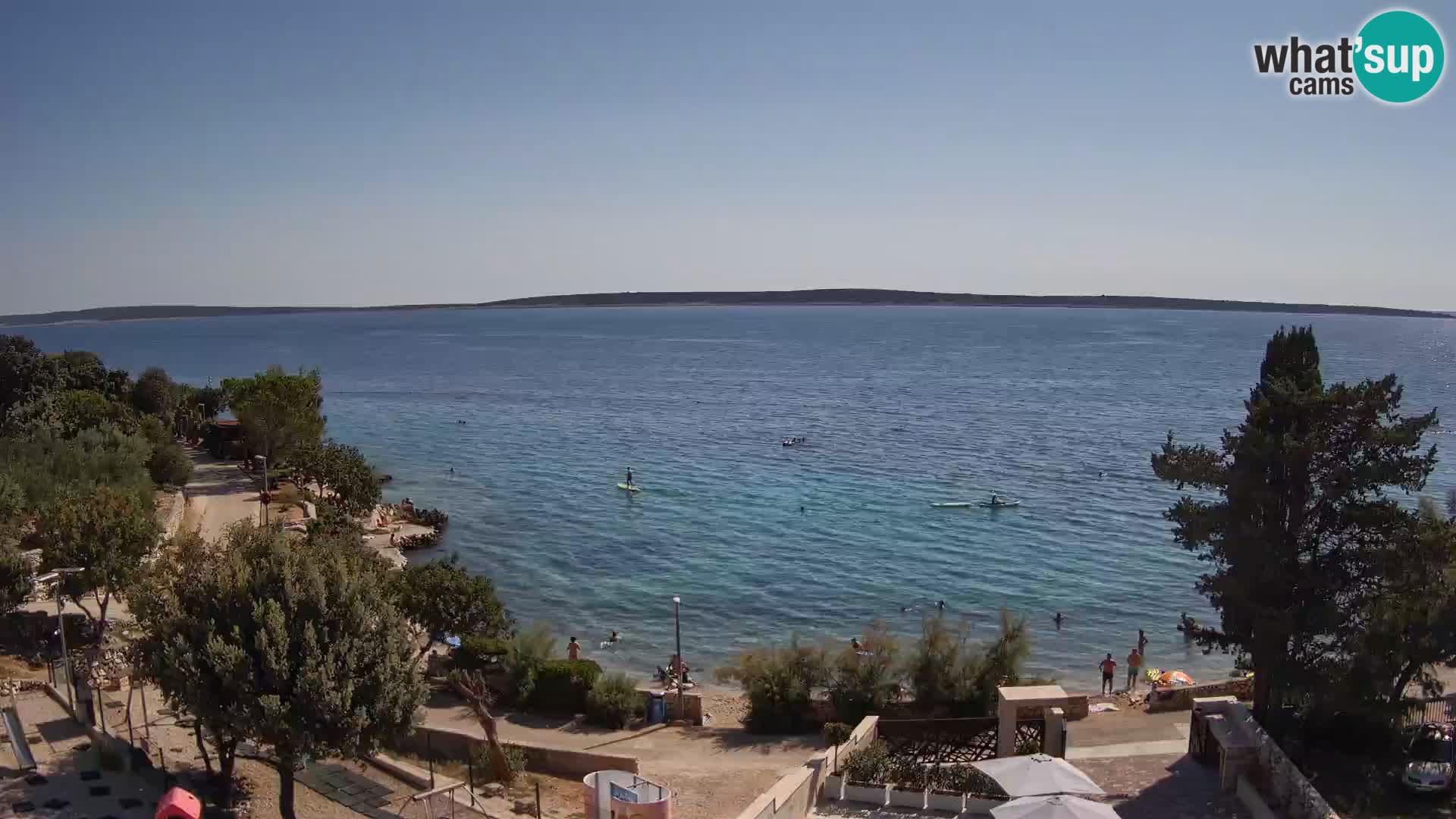Webcam Plaža Male Mandre – Live View from Pag Island