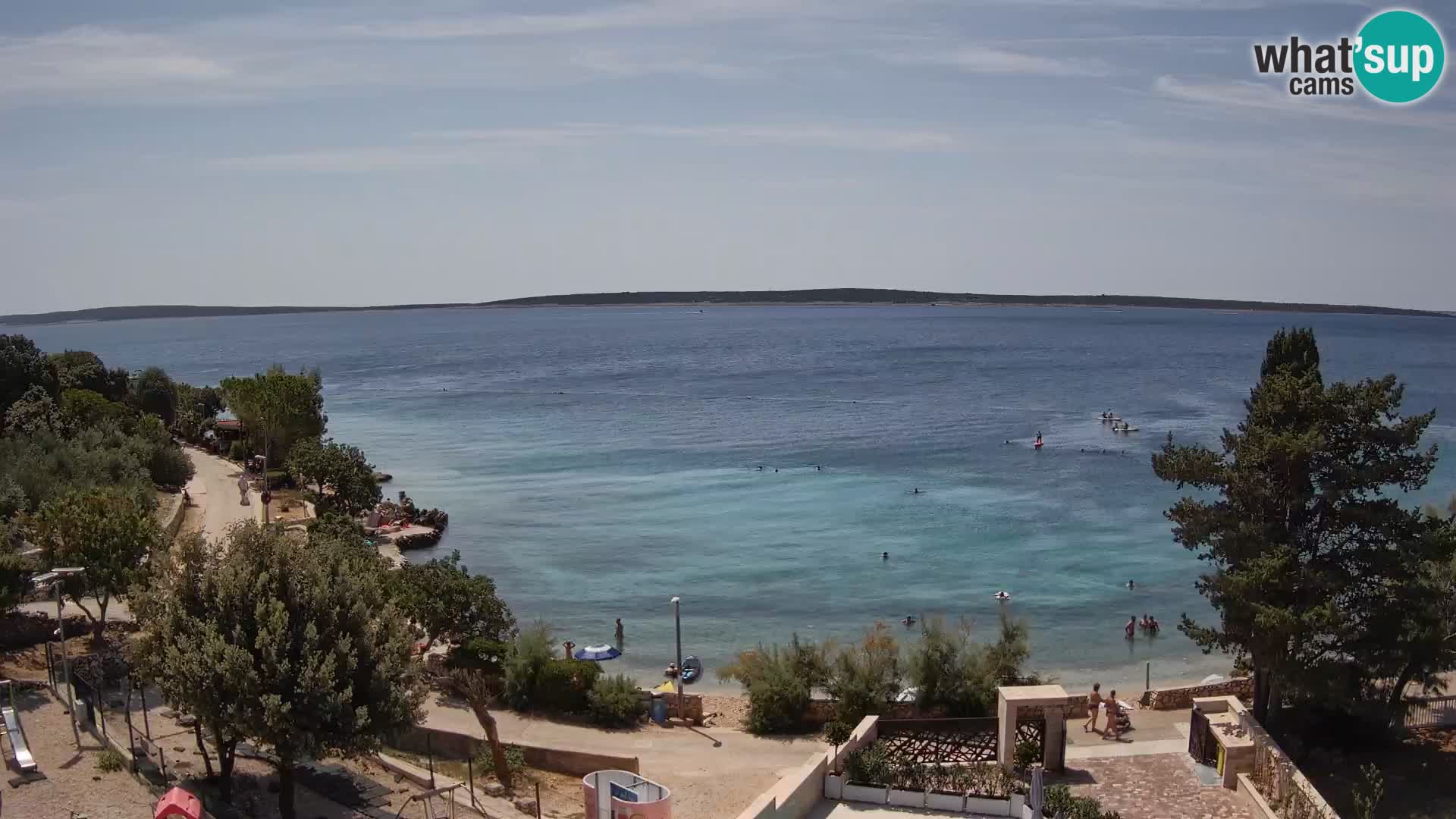 Webcam Plaža Male Mandre – Live View from Pag Island