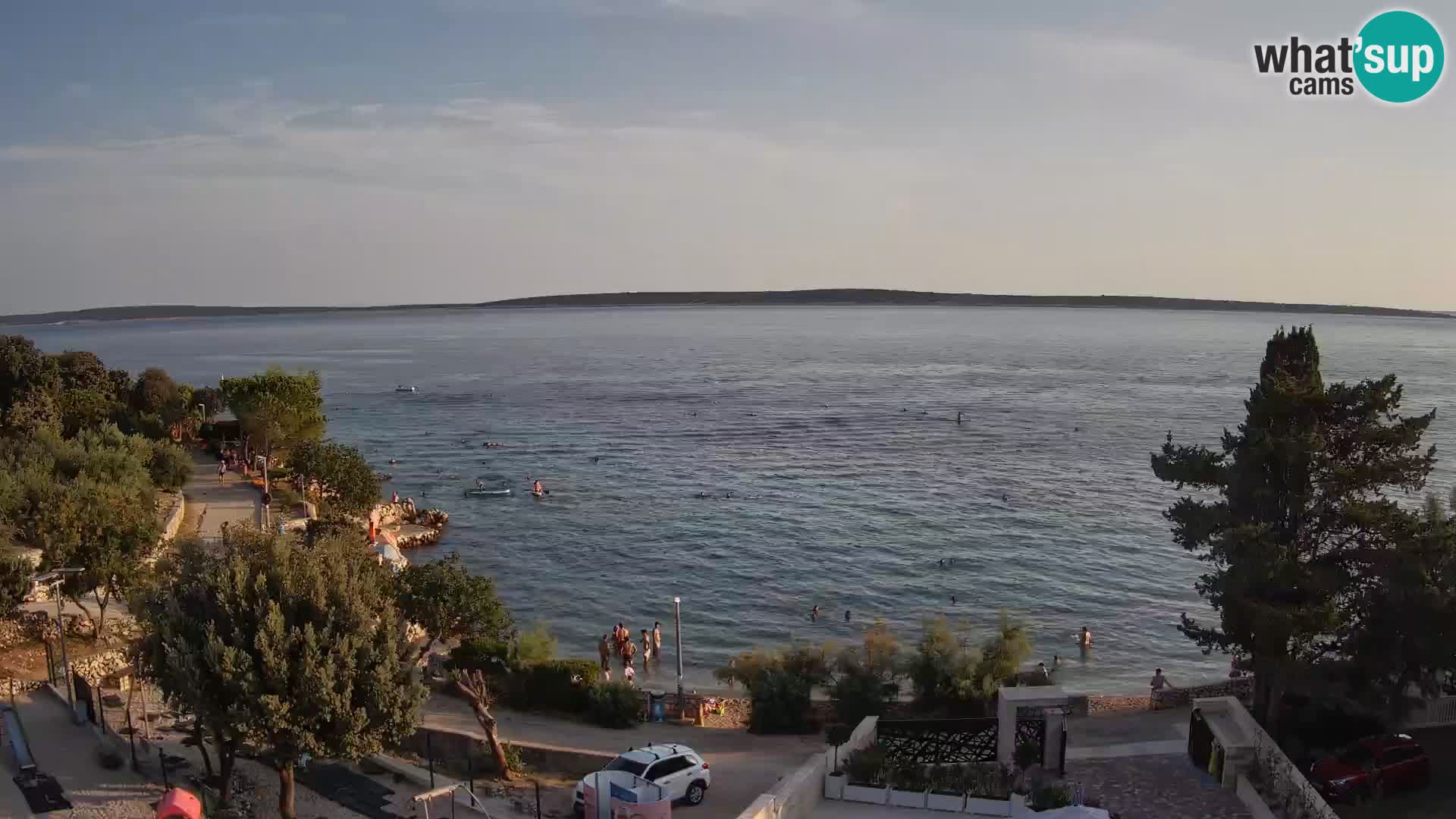 Webcam Strand Male Mandre – Liveblick von der Insel Pag