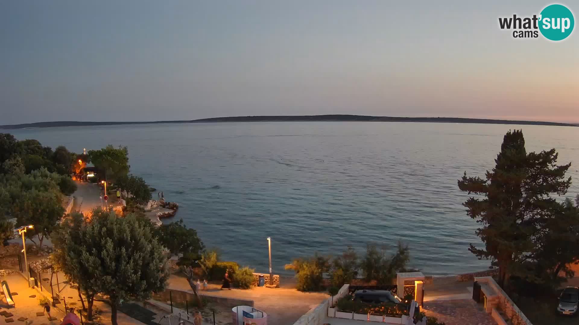 Webcam Plaža Male Mandre – Live View from Pag Island