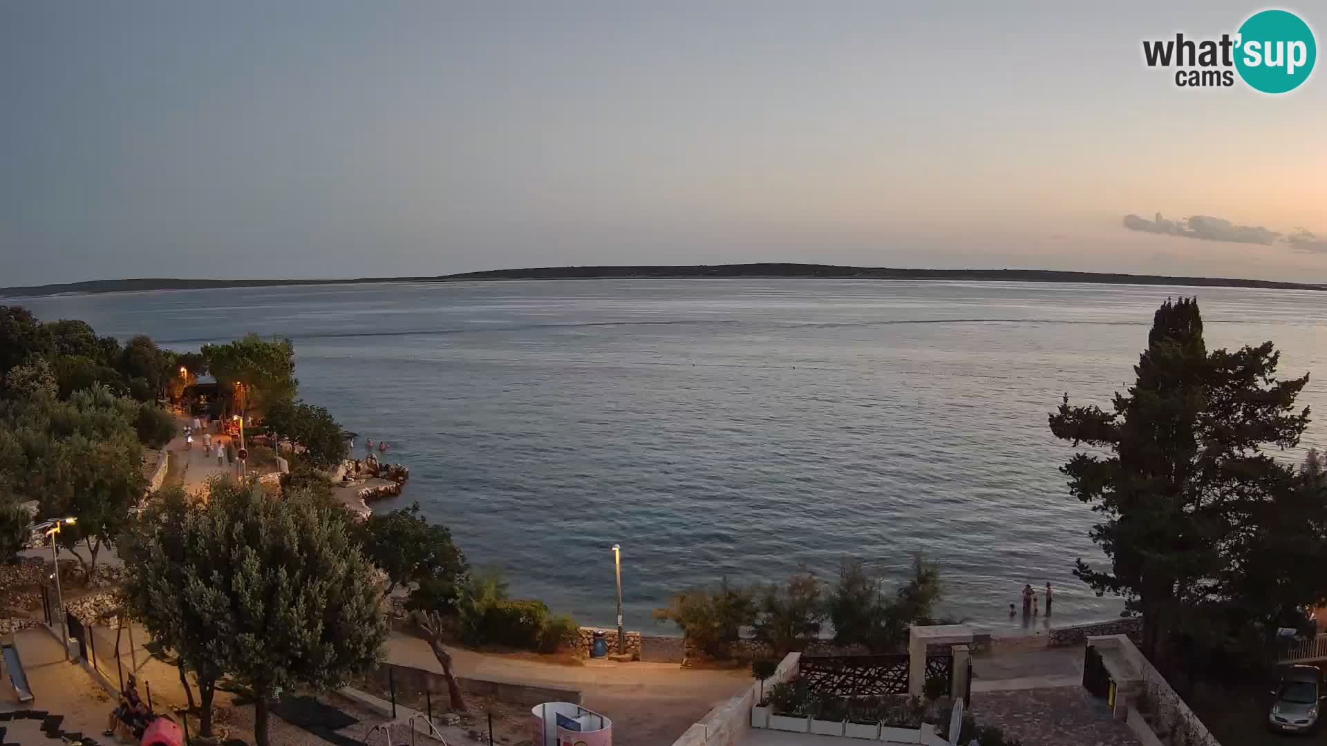Webcam Plaža Male Mandre – Live View from Pag Island