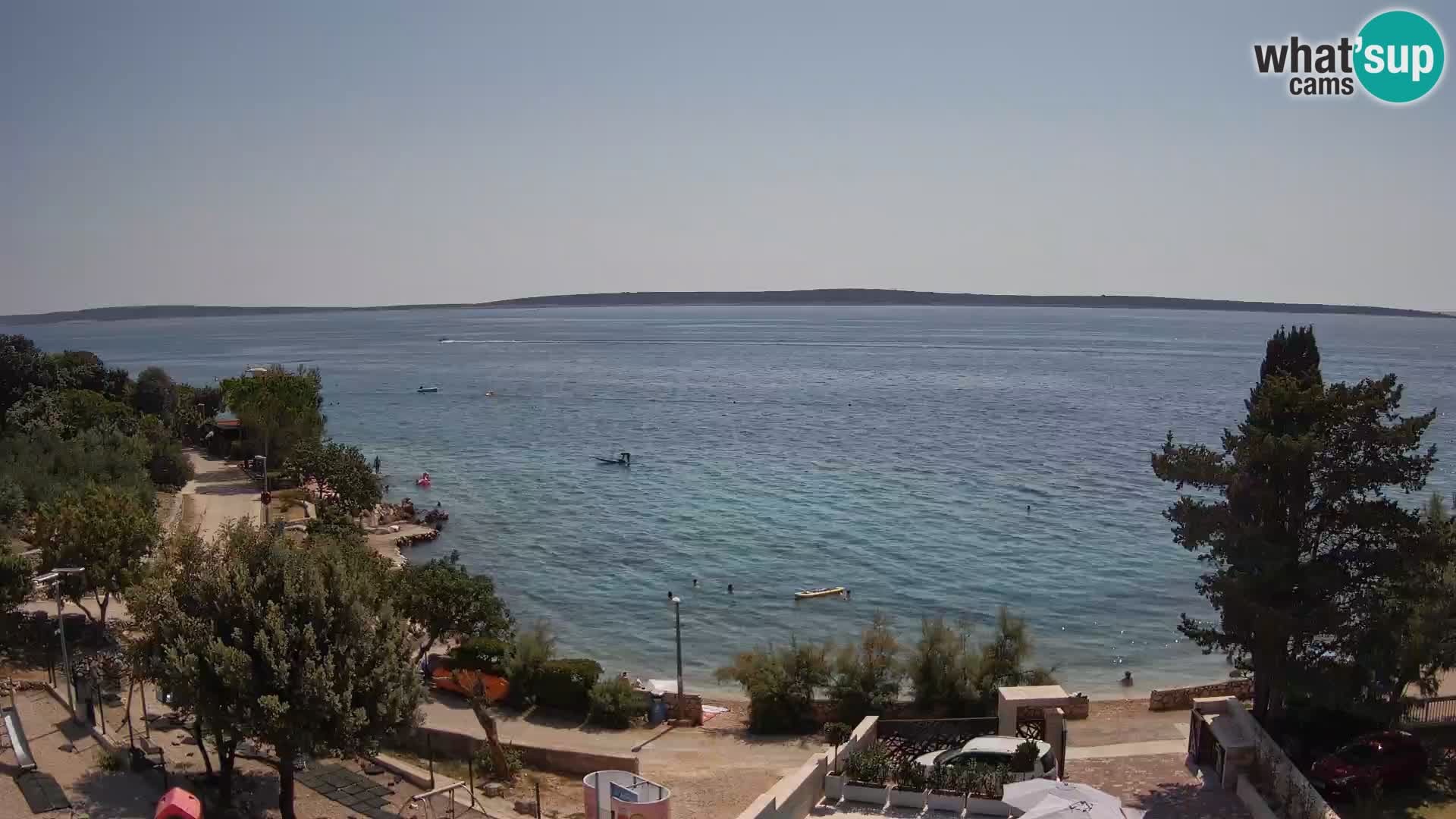 Webcam Plaža Male Mandre – Live View from Pag Island