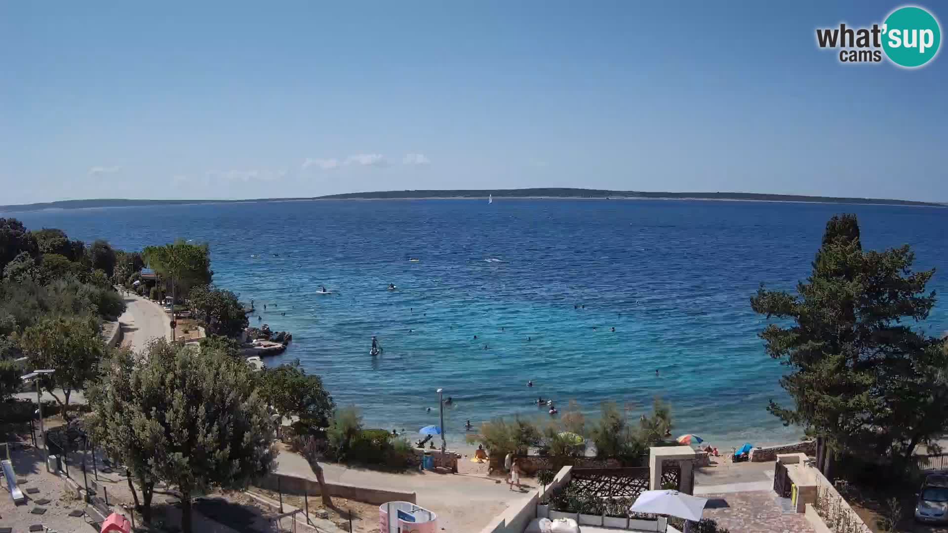 Webcam Plaža Male Mandre – Live View from Pag Island
