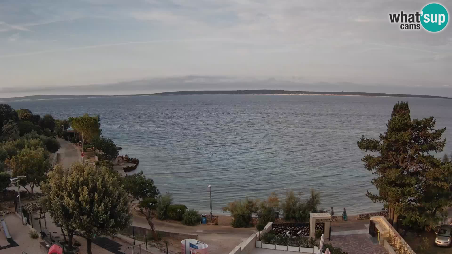 Webcam Strand Male Mandre – Liveblick von der Insel Pag