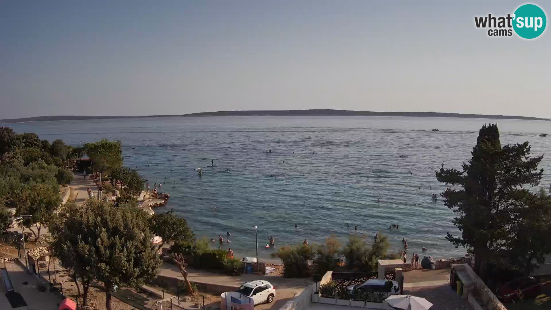 Webcam Plaža Male Mandre – Diretta dalla spiaggia sull’isola di Pag