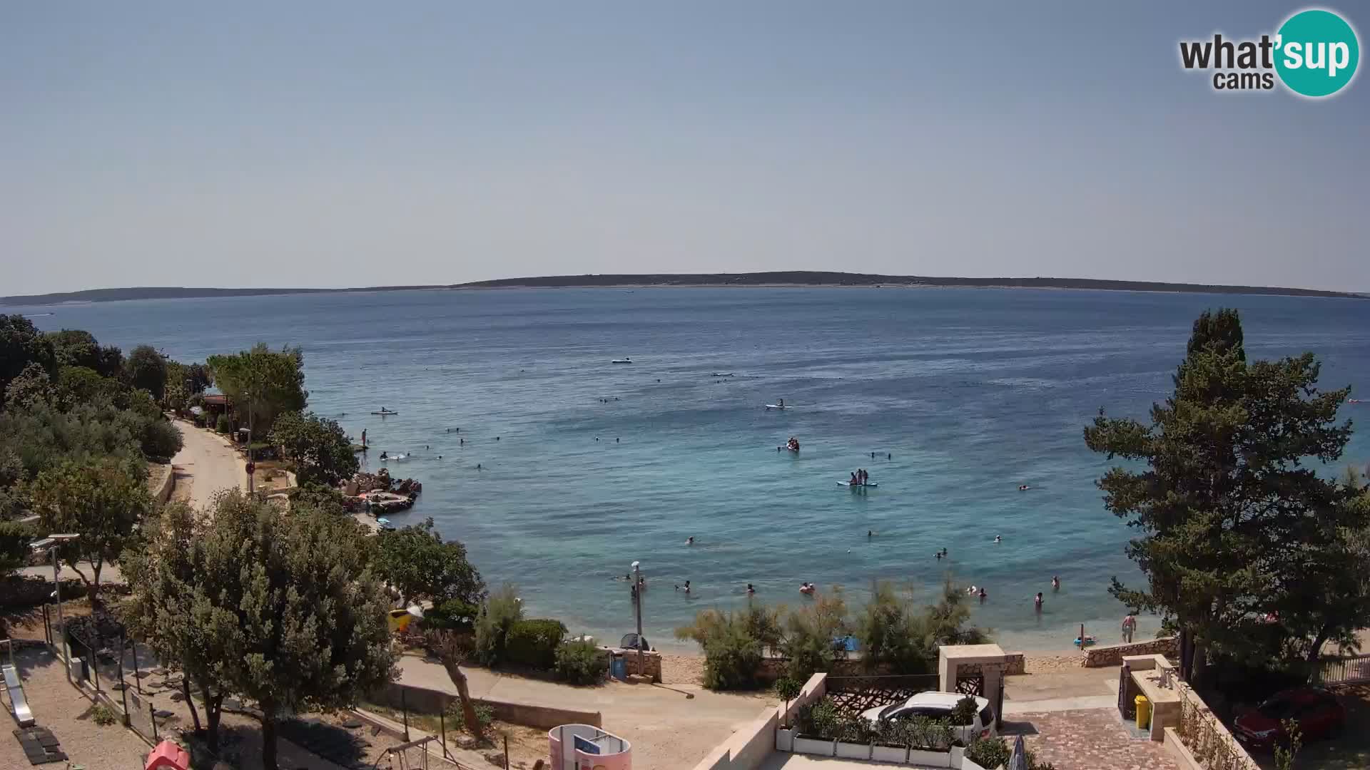 Webcam Plaža Male Mandre – Live View from Pag Island