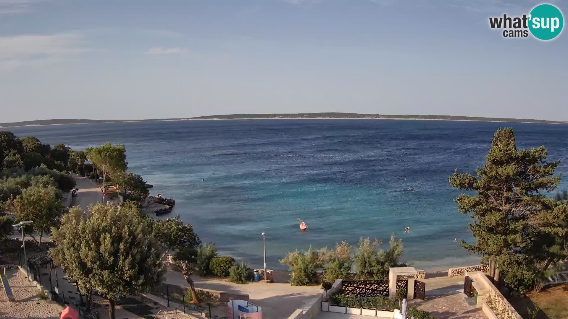 Webcam Strand Male Mandre – Liveblick von der Insel Pag