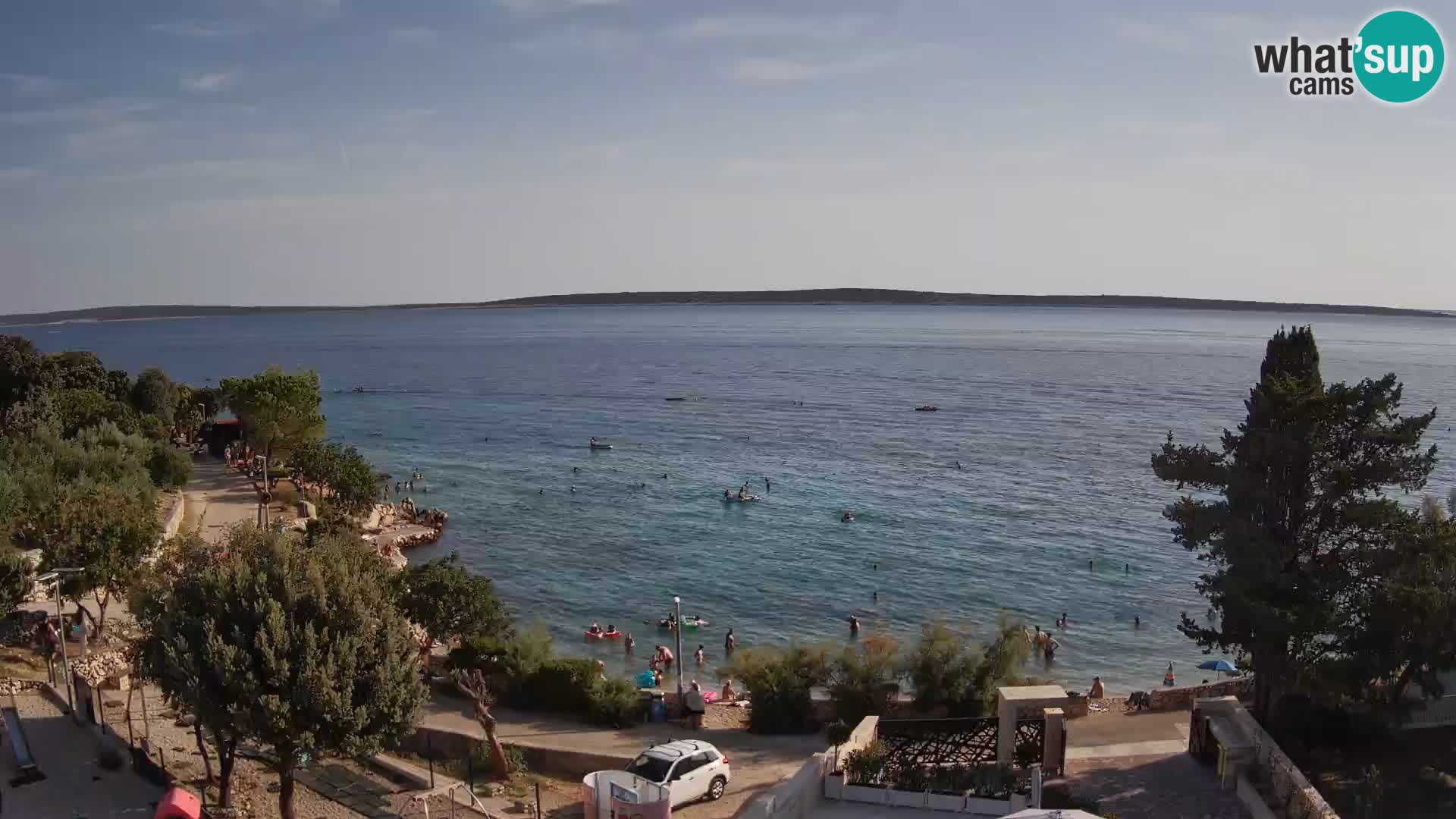 Webcam Strand Male Mandre – Liveblick von der Insel Pag