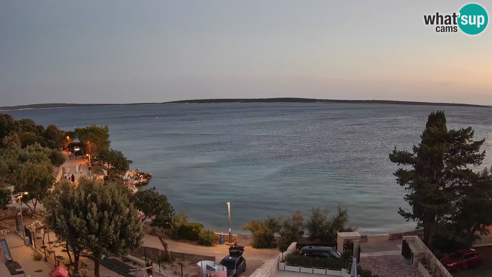 Webcam Plaža Male Mandre – Live View from Pag Island