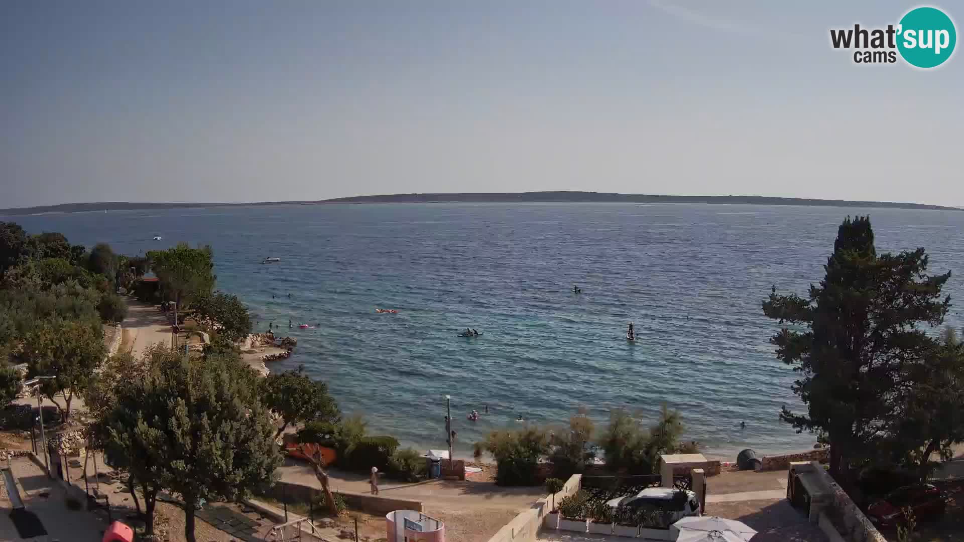 Webcam Plaža Male Mandre – Live View from Pag Island