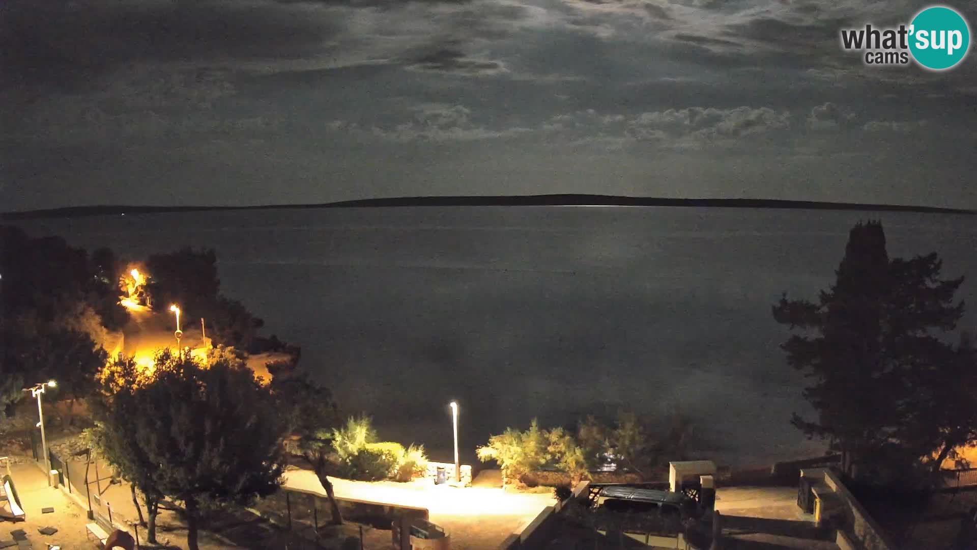 Webcam Strand Male Mandre – Liveblick von der Insel Pag