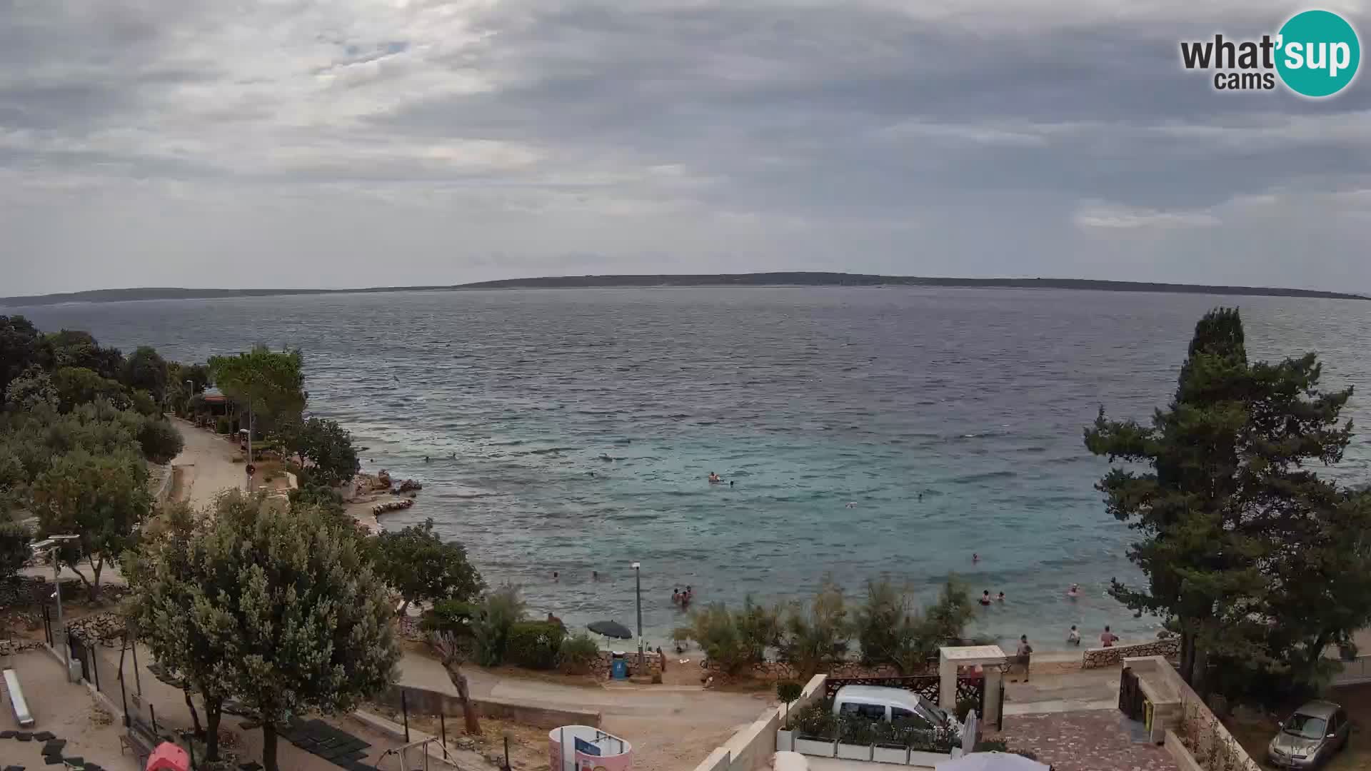 Webcam Plaža Male Mandre – Live View from Pag Island