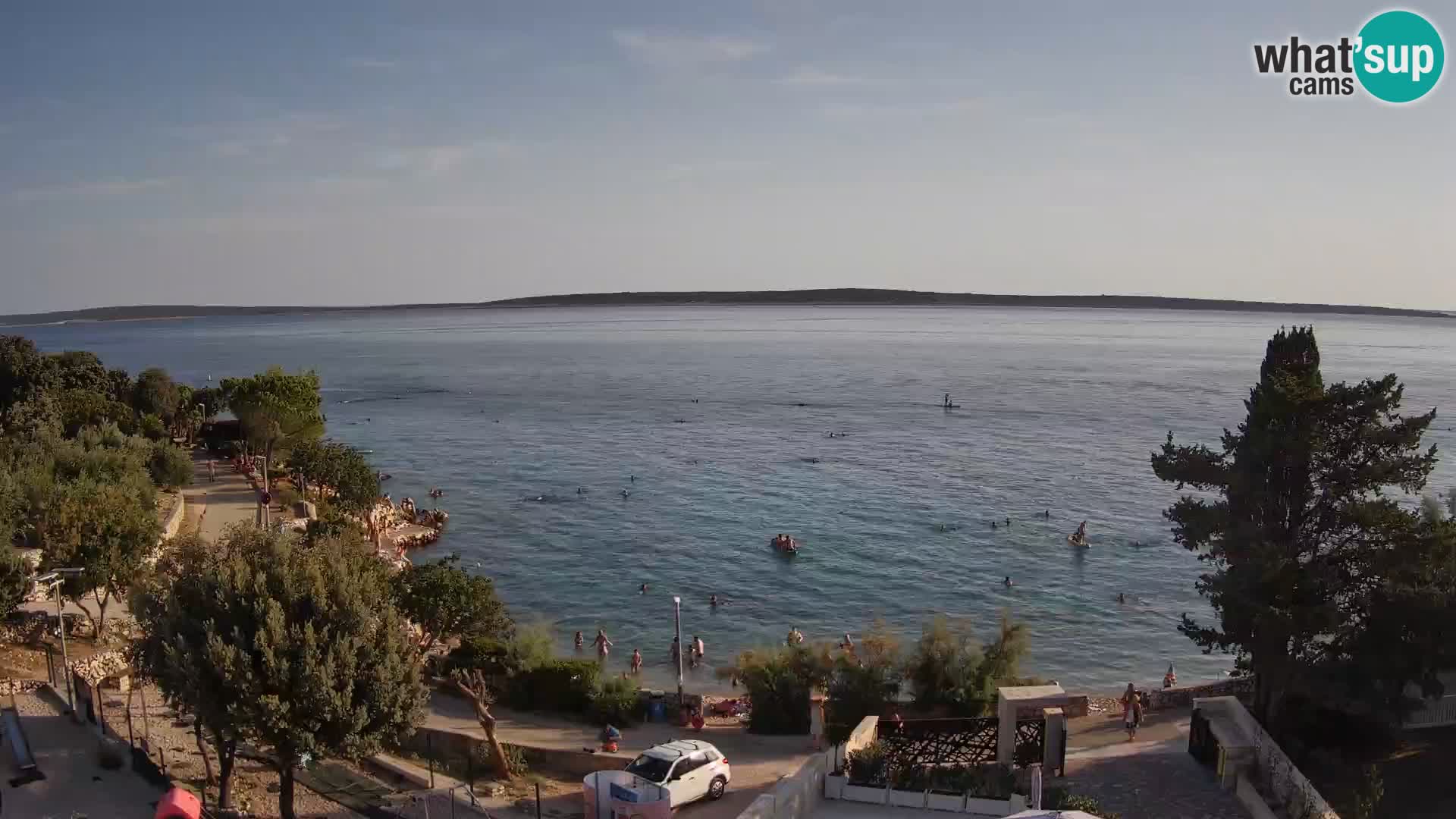 Webcam Strand Male Mandre – Liveblick von der Insel Pag