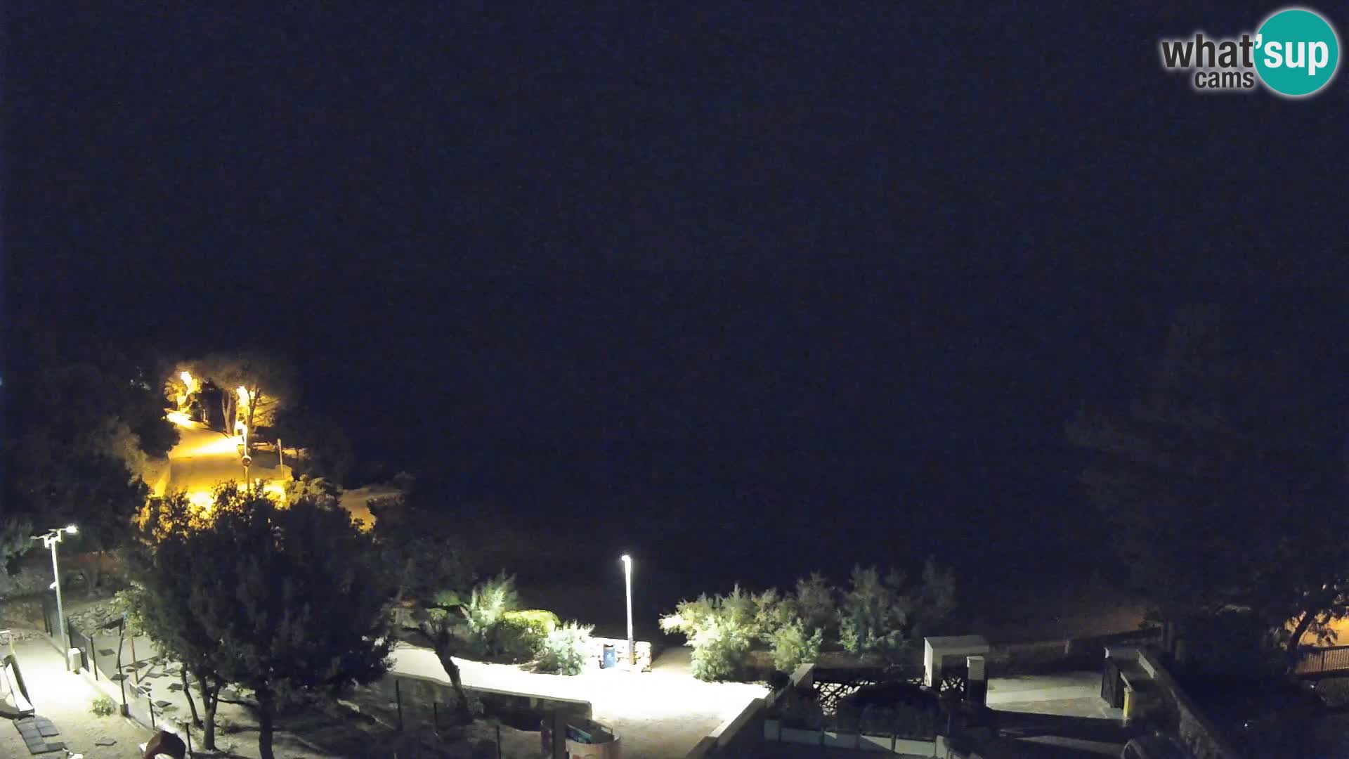 Webcam Strand Male Mandre – Liveblick von der Insel Pag