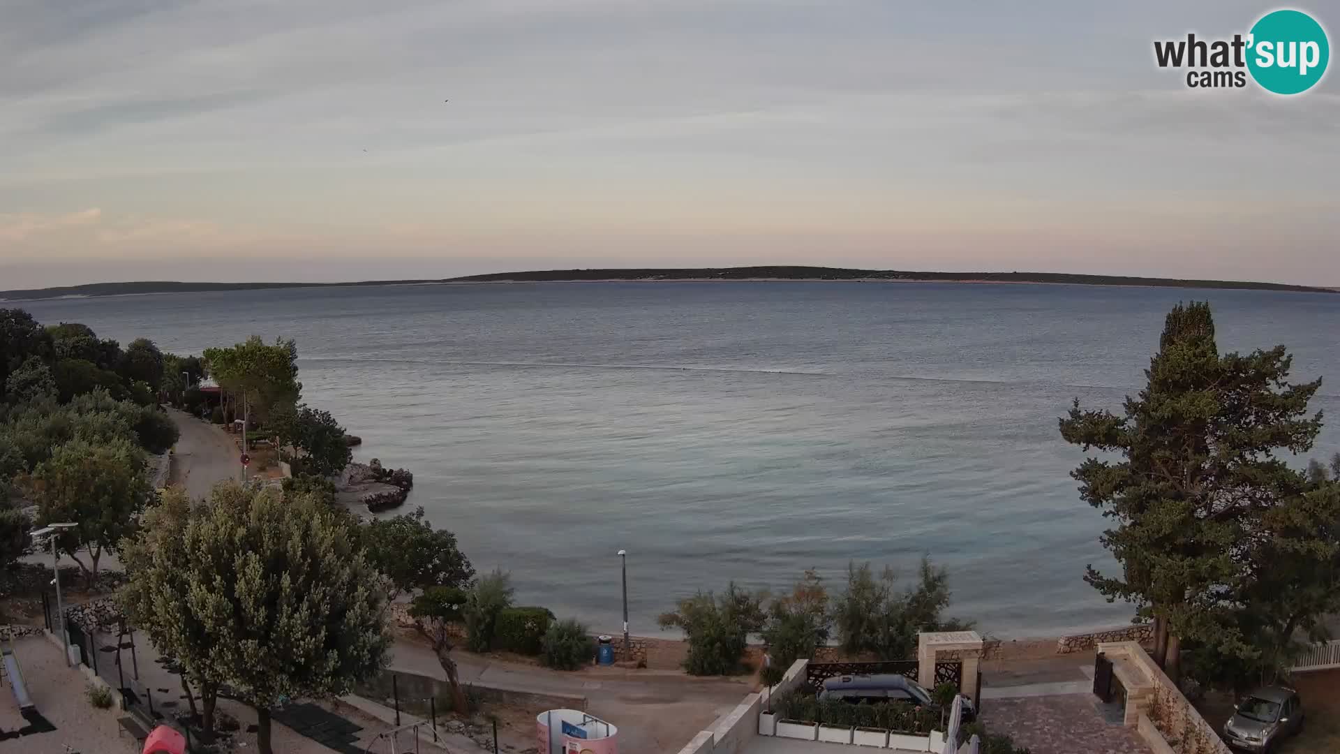 Webcam Plaža Male Mandre – Live View from Pag Island