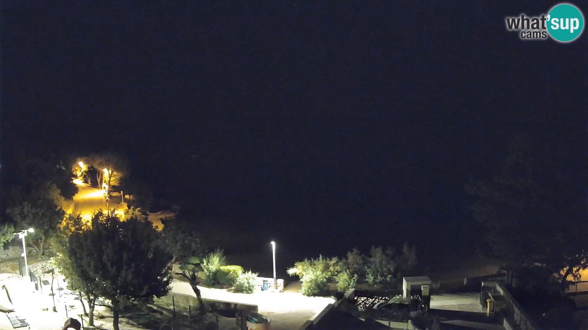 Webcam Plaža Male Mandre – Diretta dalla spiaggia sull’isola di Pag