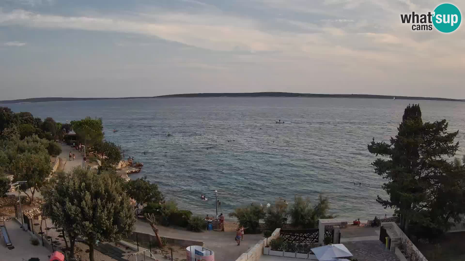 Webcam Plaža Male Mandre – Live View from Pag Island