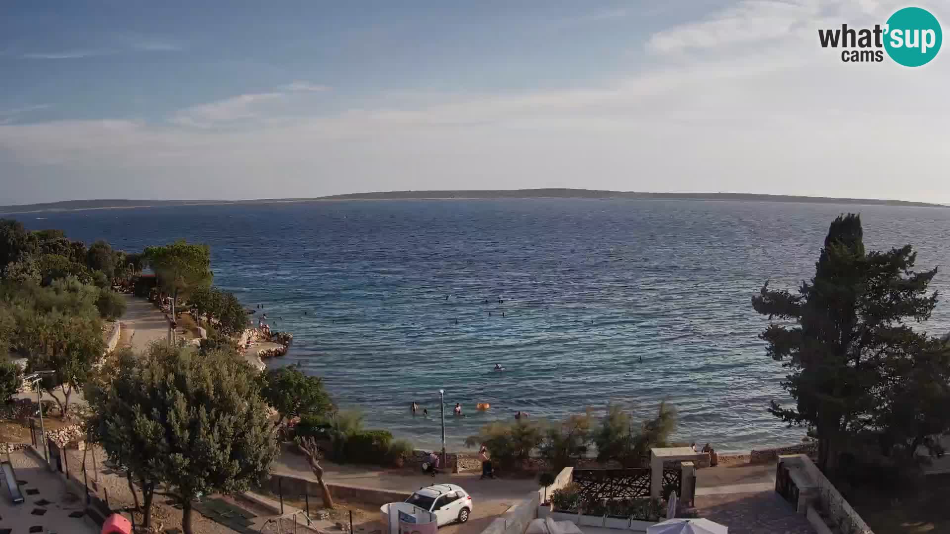 Webcam Strand Male Mandre – Liveblick von der Insel Pag