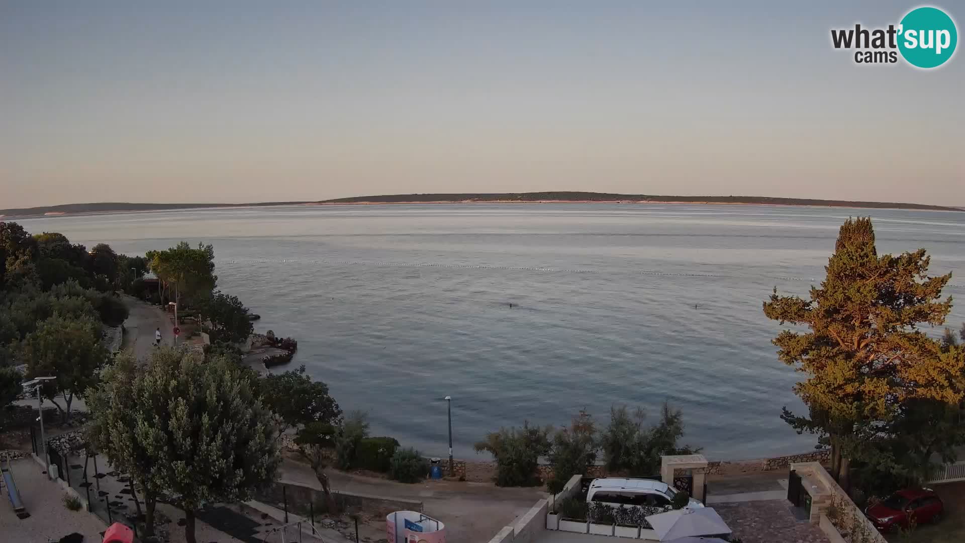 Webcam Strand Male Mandre – Liveblick von der Insel Pag