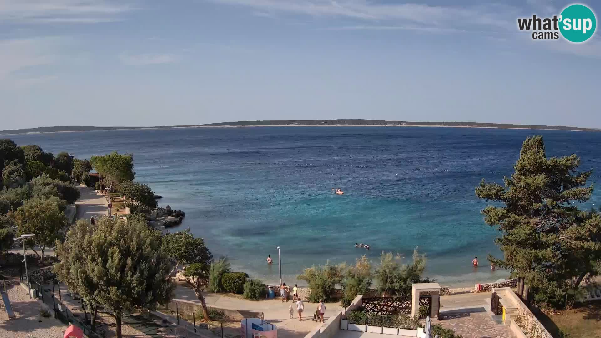 Webcam Plaža Male Mandre – Live View from Pag Island