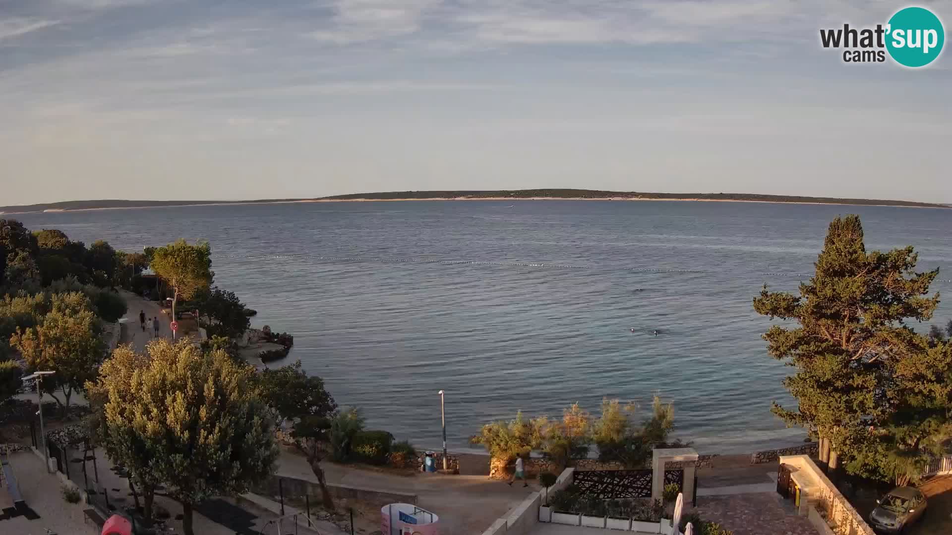 Webcam Plaža Male Mandre – Live View from Pag Island