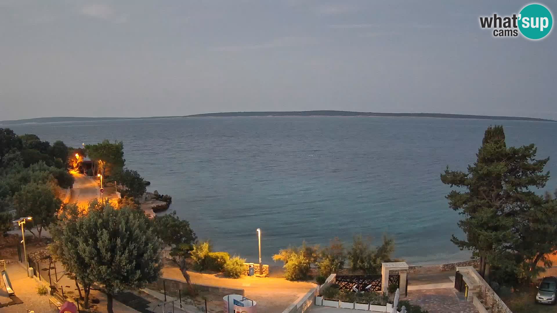 Webcam Plaža Male Mandre – Diretta dalla spiaggia sull’isola di Pag