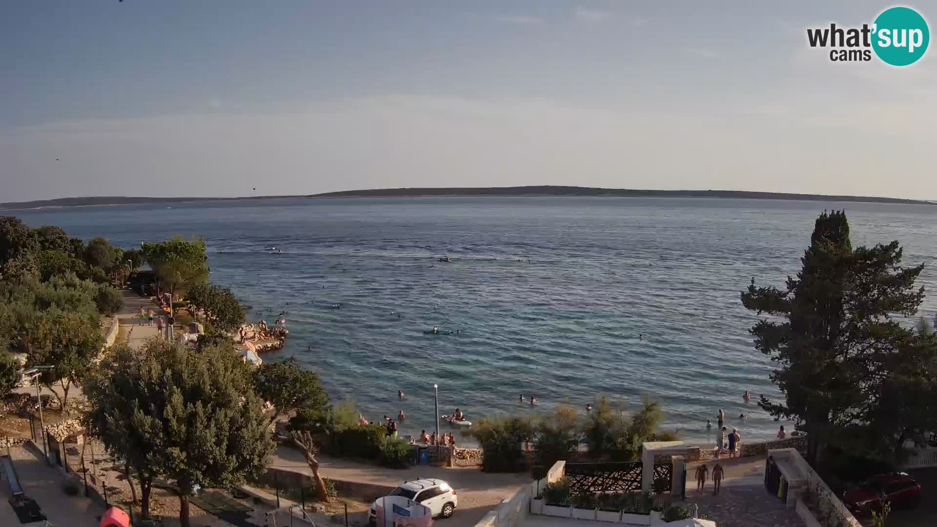 Webcam Plaža Male Mandre – Live View from Pag Island