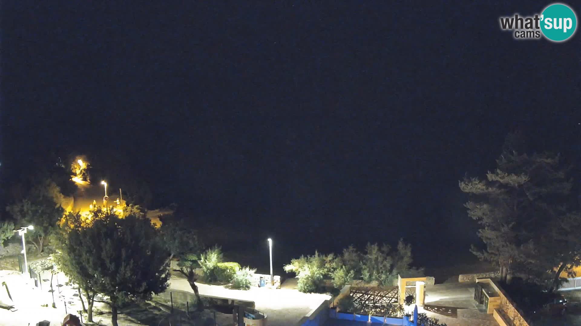 Webcam Strand Male Mandre – Liveblick von der Insel Pag