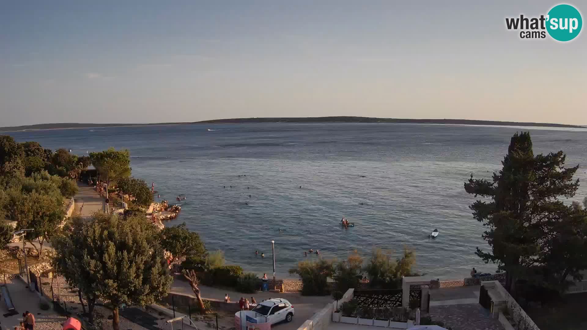Webcam Plaža Male Mandre – Diretta dalla spiaggia sull’isola di Pag