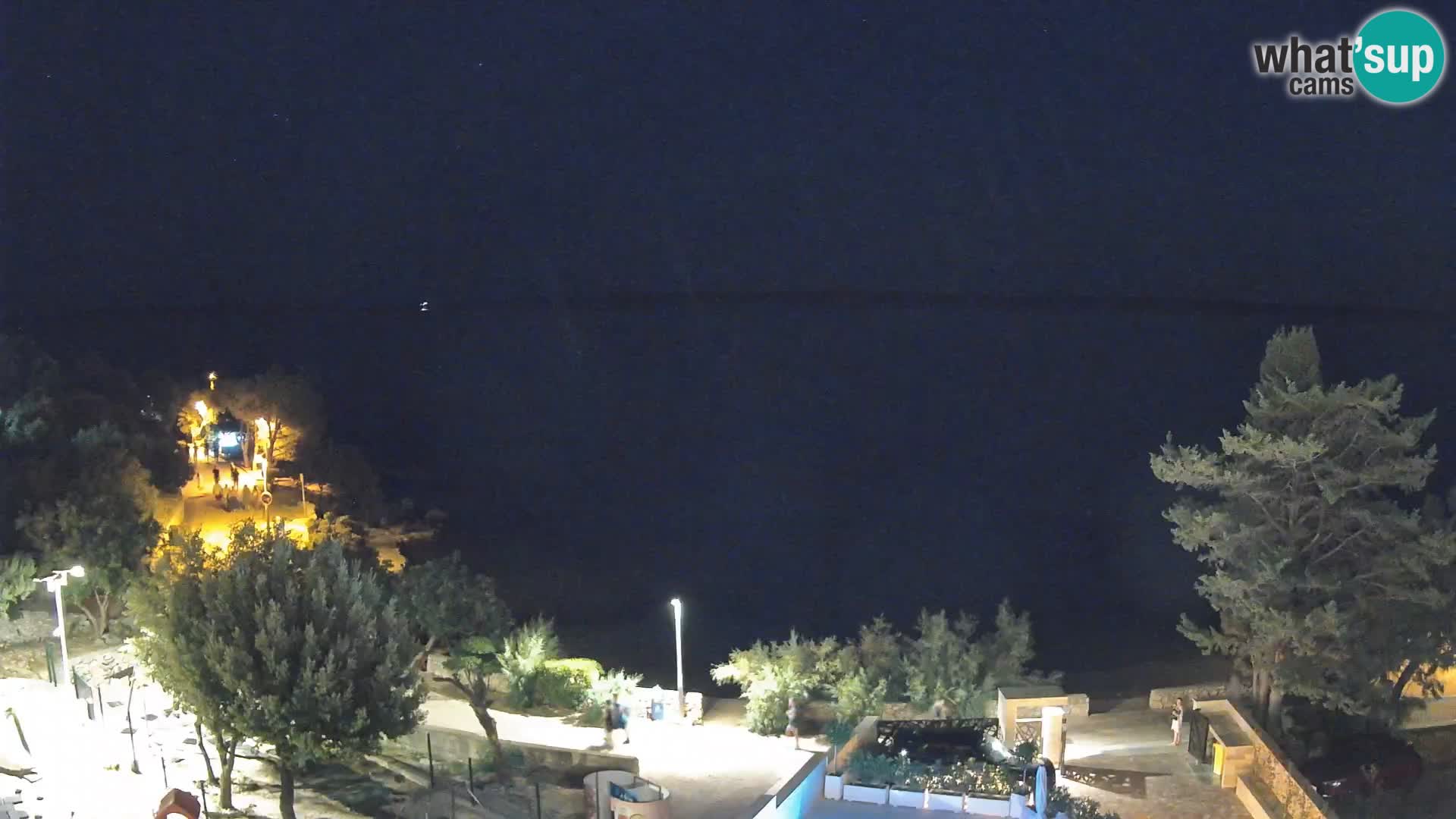 Webcam Strand Male Mandre – Liveblick von der Insel Pag