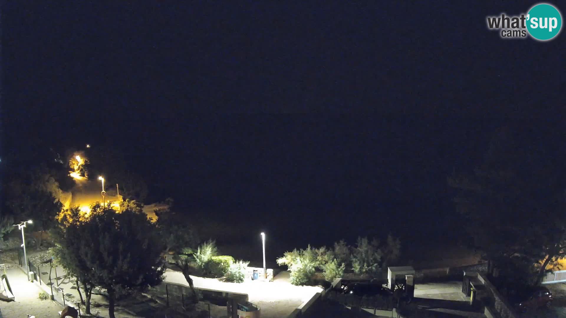 Webcam Strand Male Mandre – Liveblick von der Insel Pag