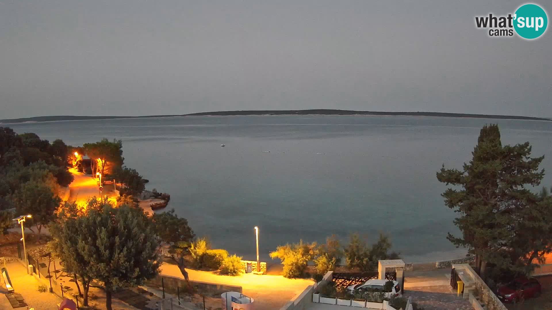 Webcam Plaža Male Mandre – Live View from Pag Island