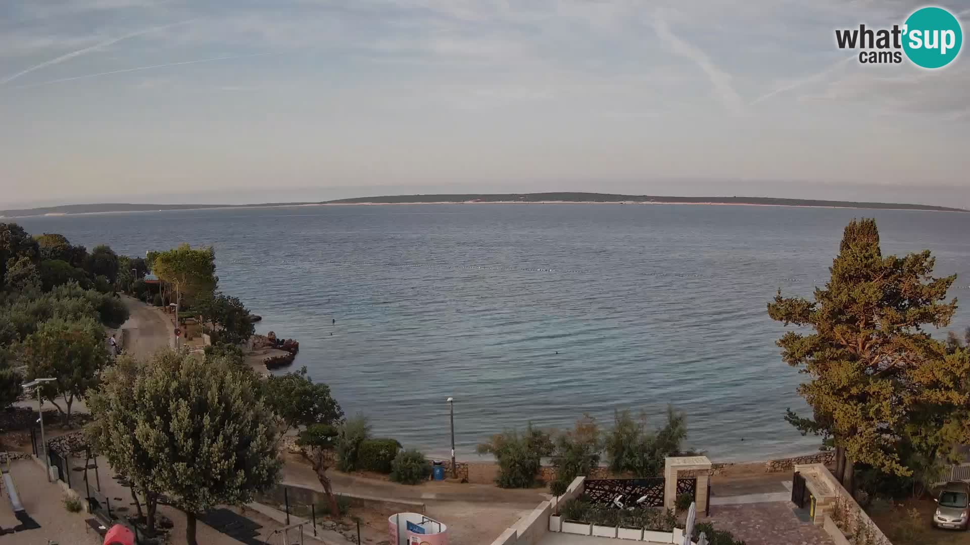 Webcam Plaža Male Mandre – Live View from Pag Island