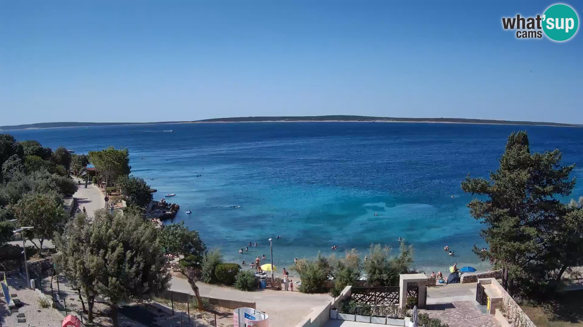 Webcam Plaža Male Mandre – Live View from Pag Island