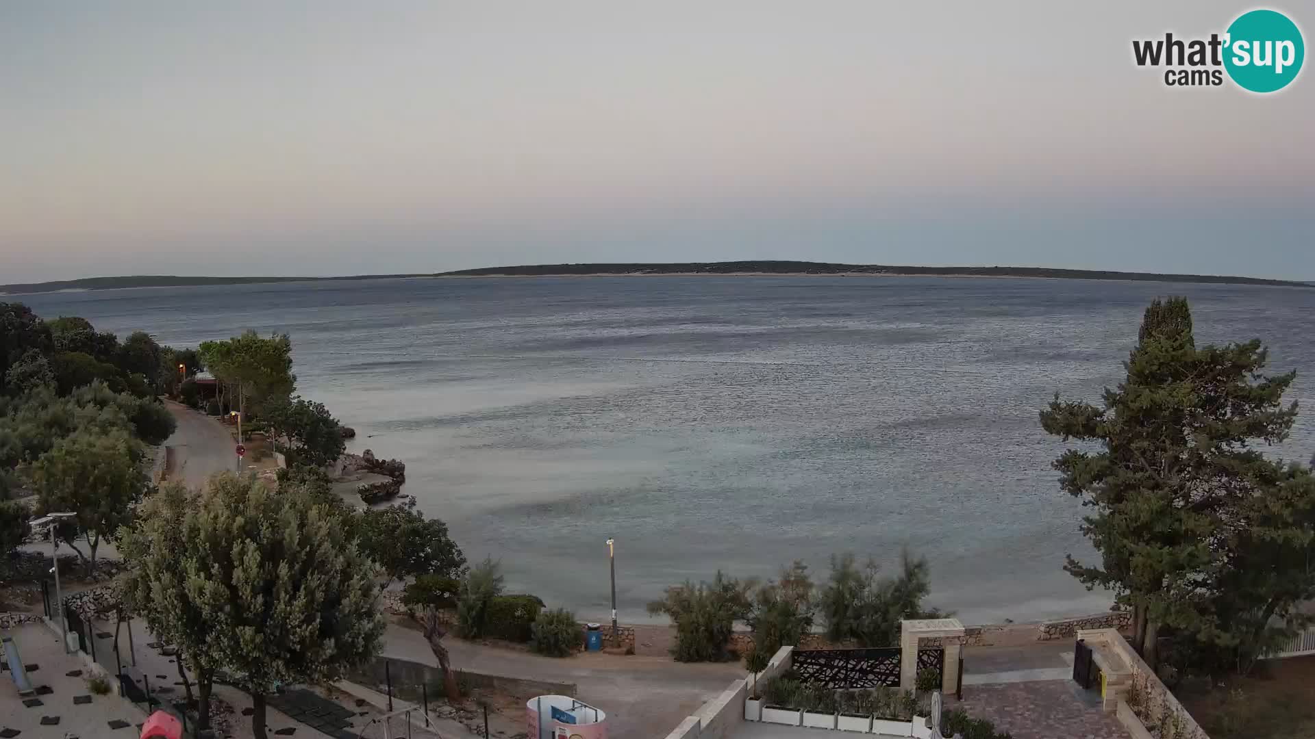 Webcam Plaža Male Mandre – Diretta dalla spiaggia sull’isola di Pag