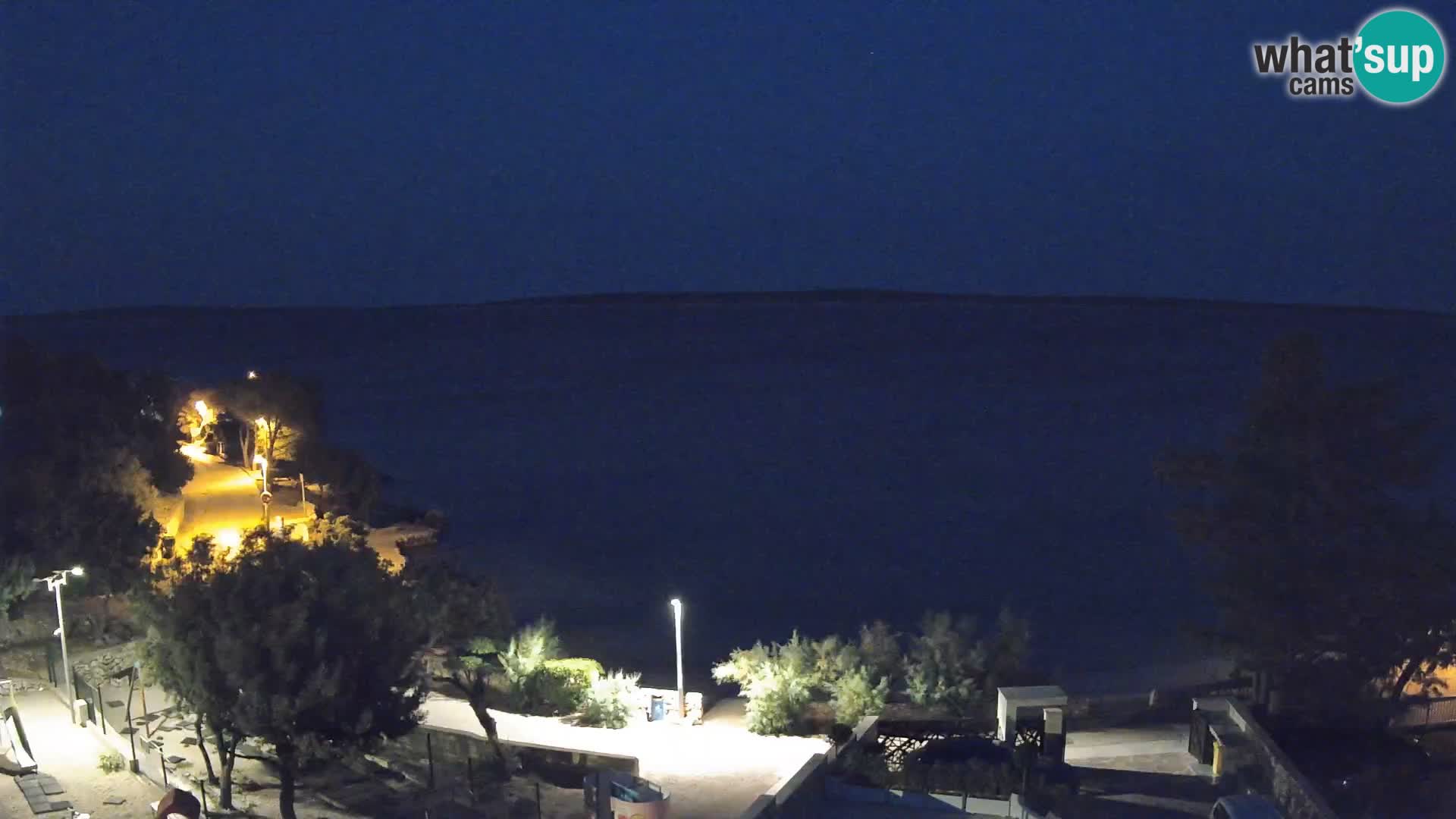 Webcam Plaža Male Mandre – Diretta dalla spiaggia sull’isola di Pag