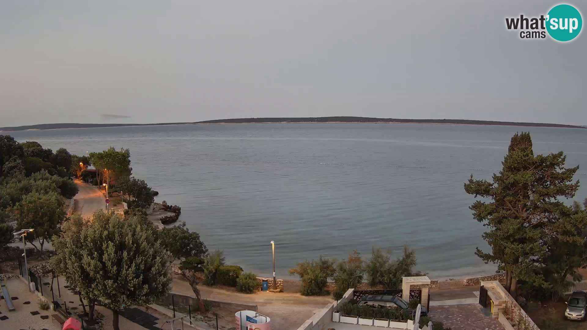 Webcam Plaža Male Mandre – Live View from Pag Island