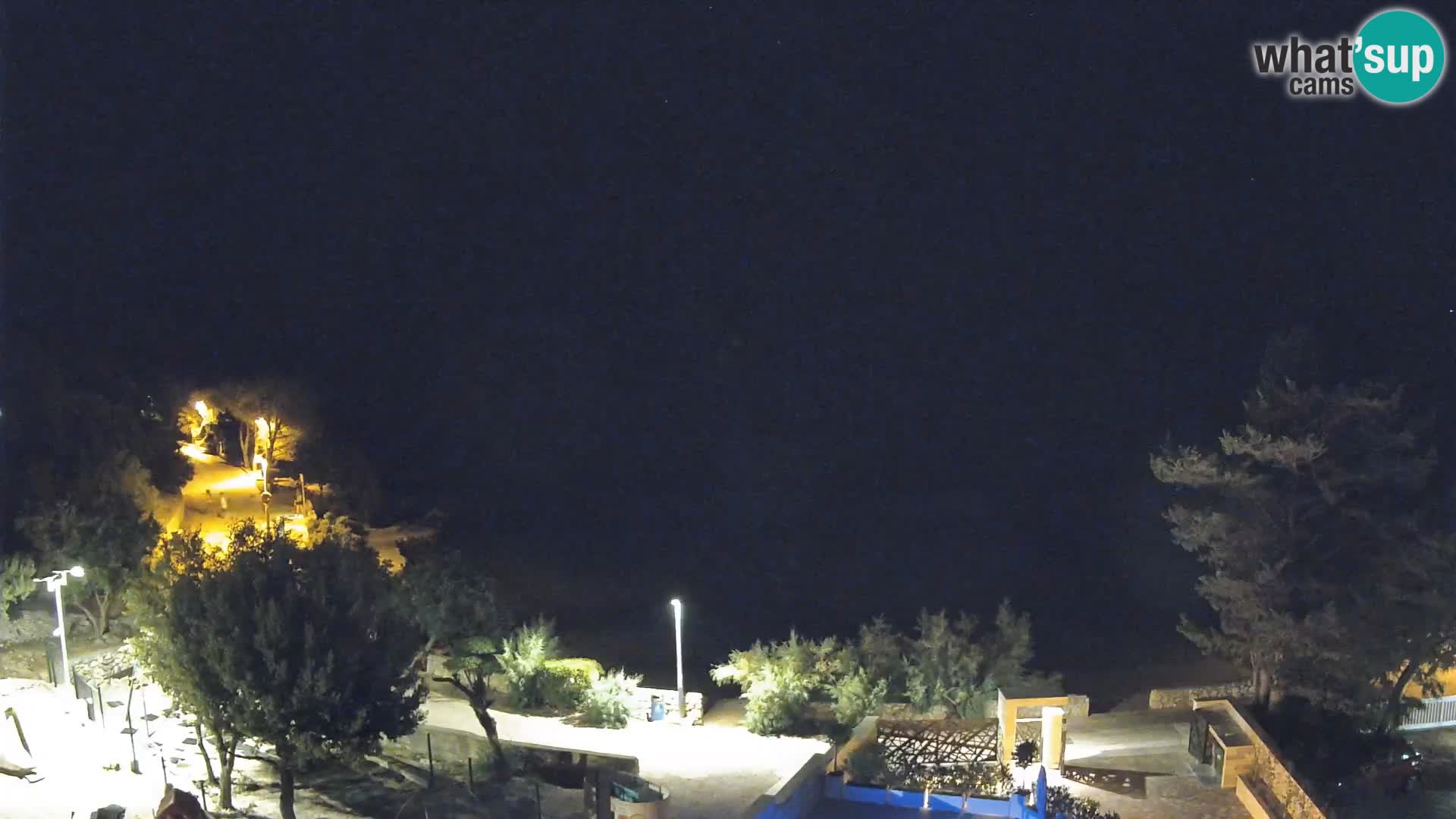 Webcam Strand Male Mandre – Liveblick von der Insel Pag