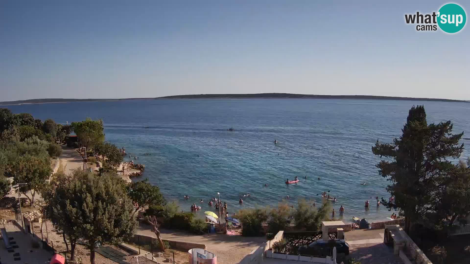 Webcam Plaža Male Mandre – Live View from Pag Island