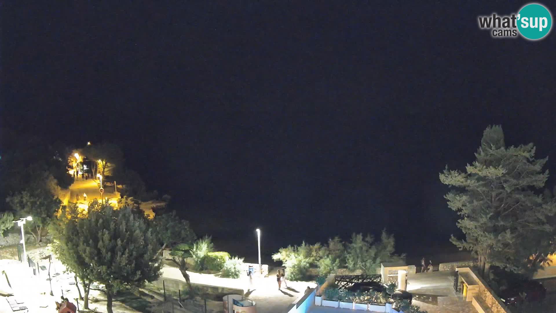 Webcam Plage Male Mandre – Vue en direct depuis l’île de Pag