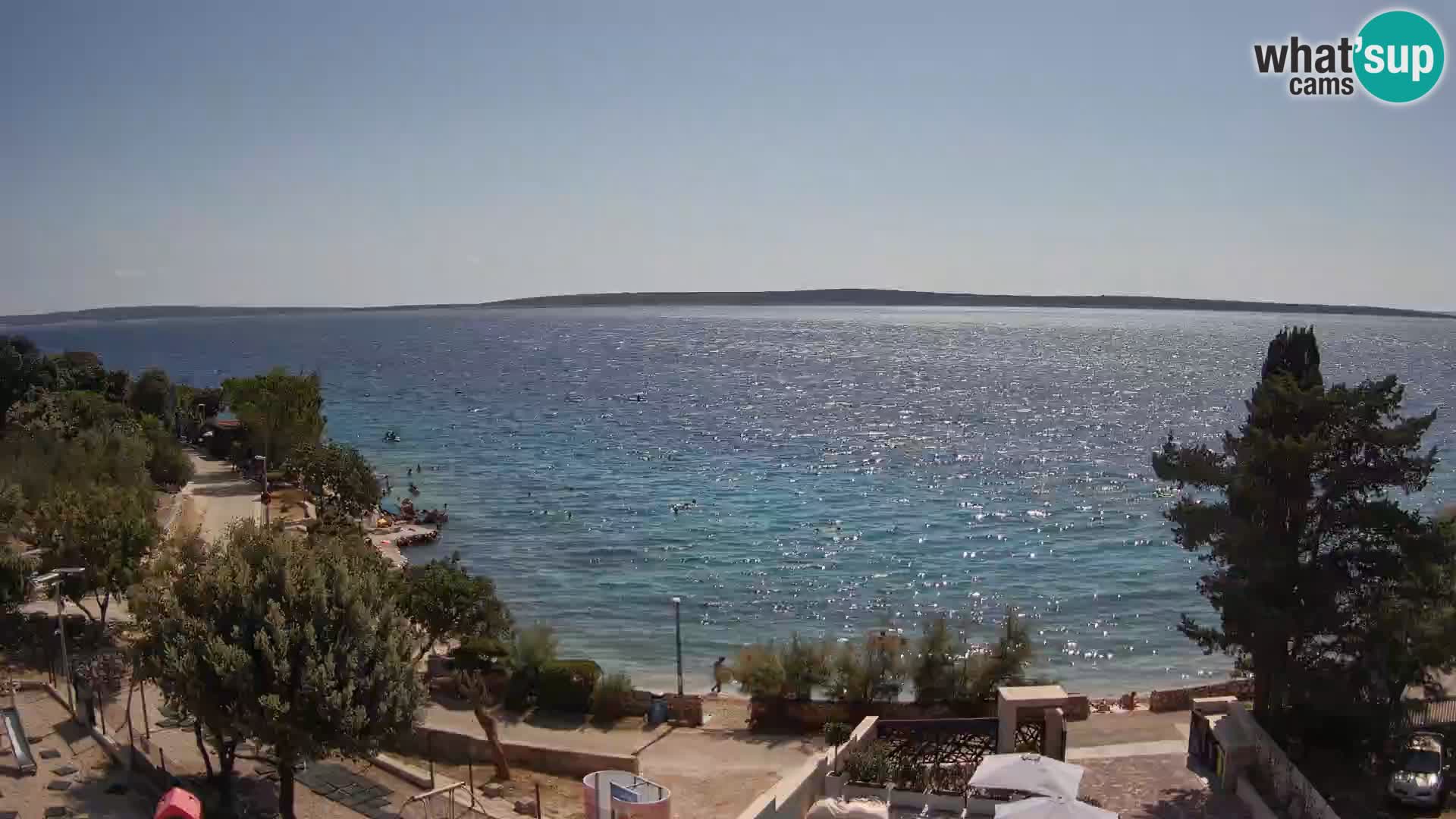 Webcam Plaža Male Mandre – Live View from Pag Island