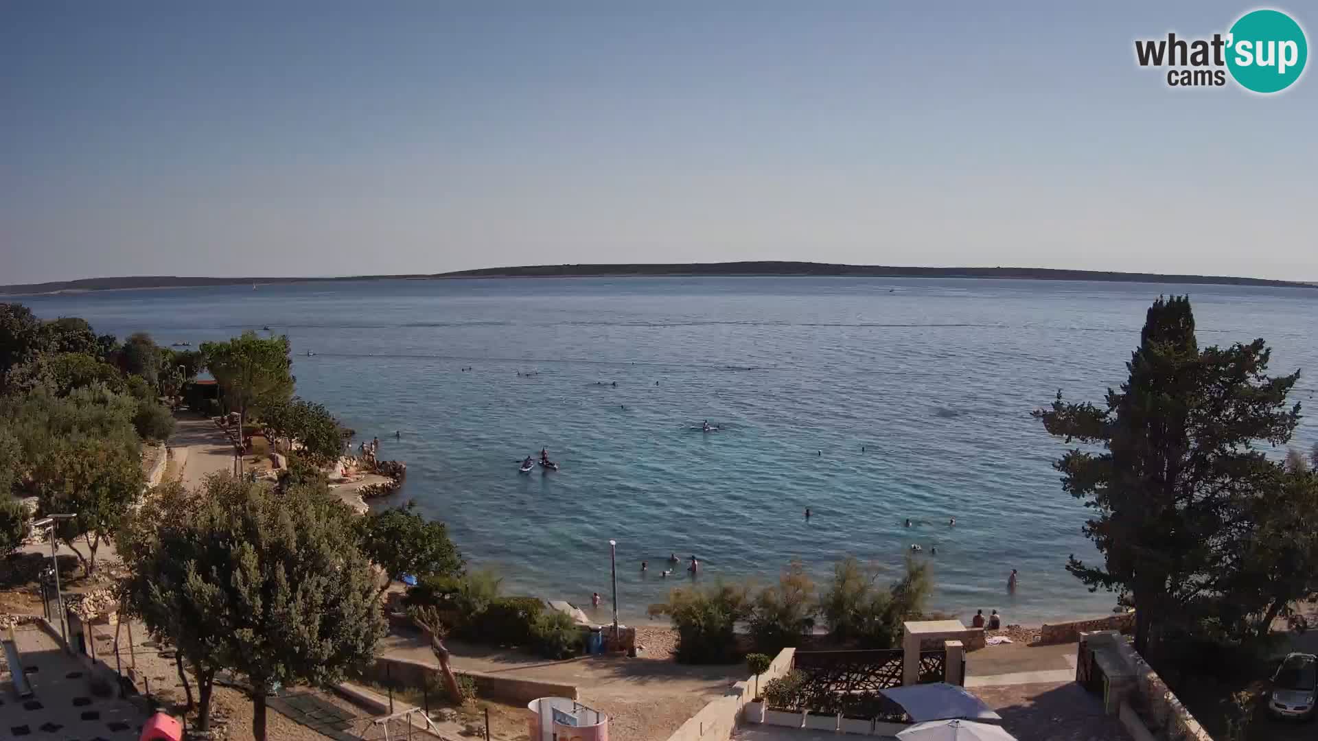 Webcam Plaža Male Mandre – Live View from Pag Island