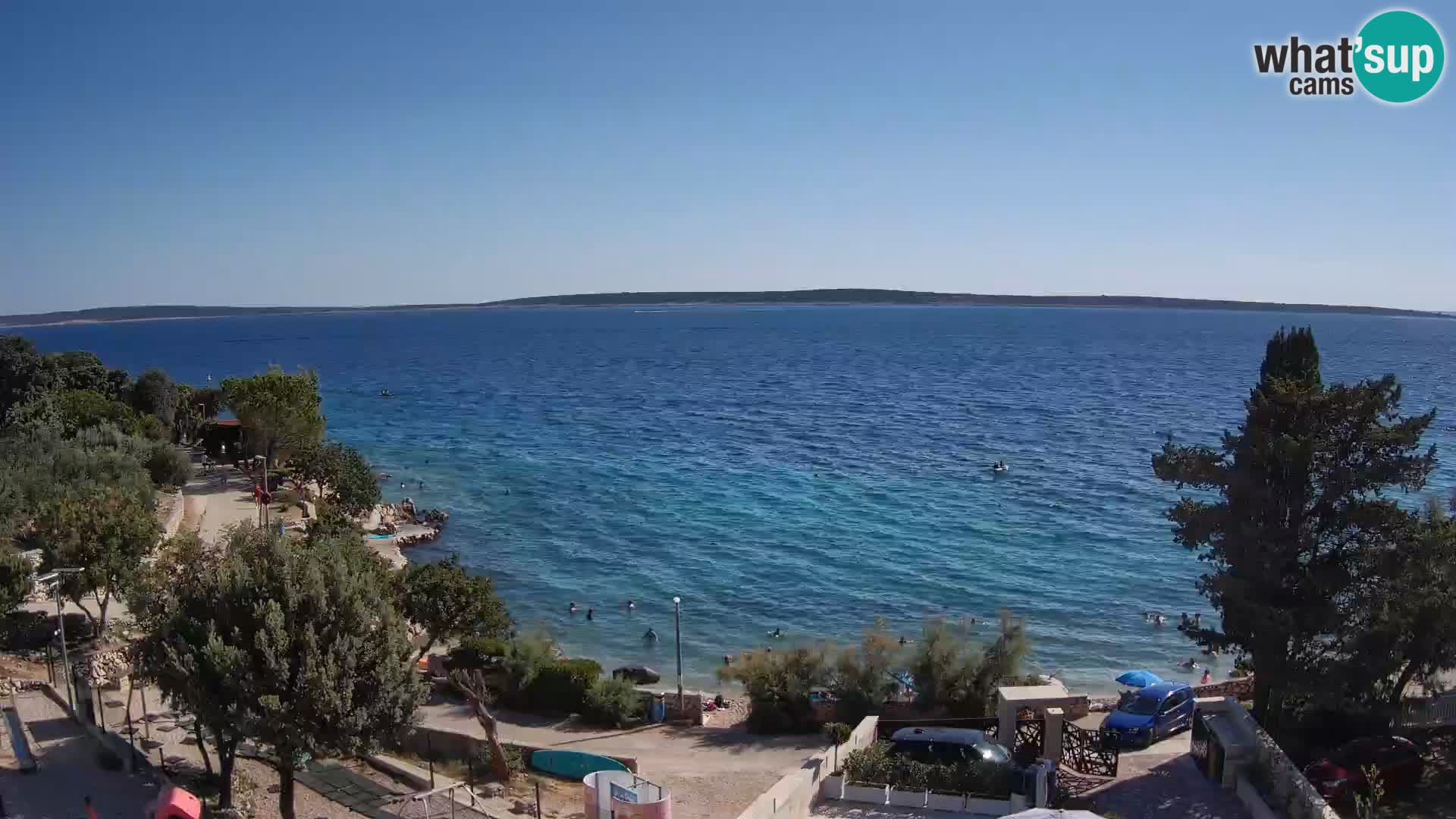 Webcam Plaža Male Mandre – Live View from Pag Island