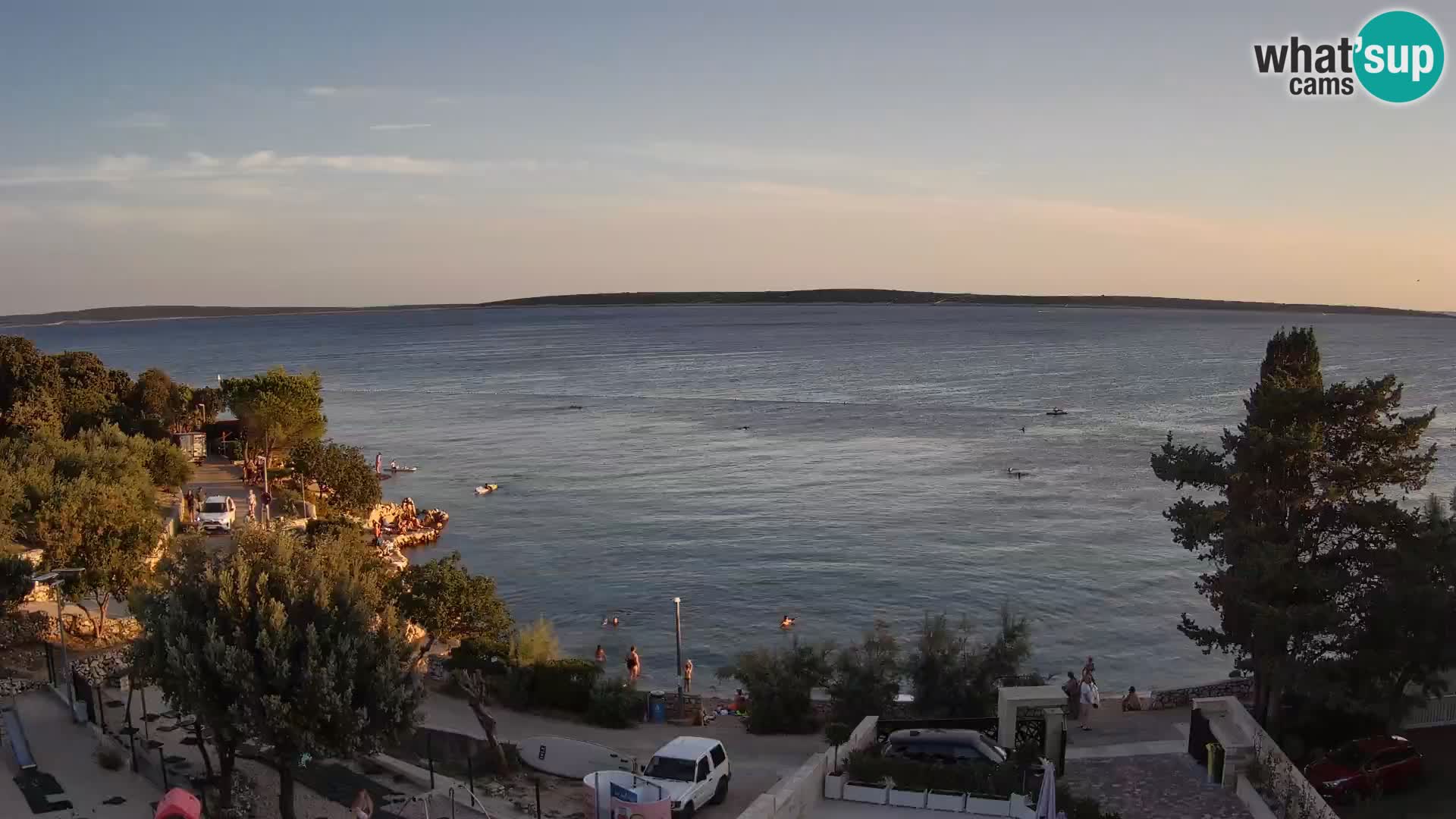 Webcam Plaža Male Mandre – Live View from Pag Island
