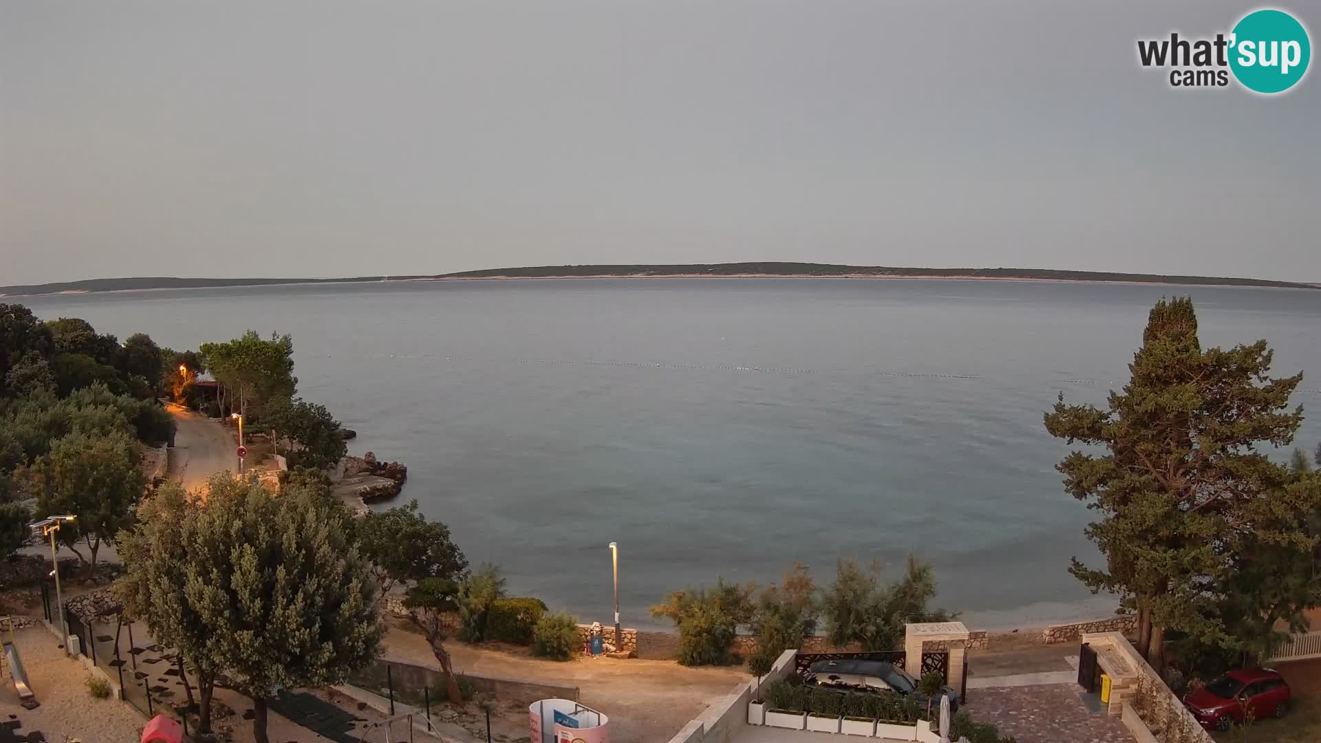 Webcam Strand Male Mandre – Liveblick von der Insel Pag