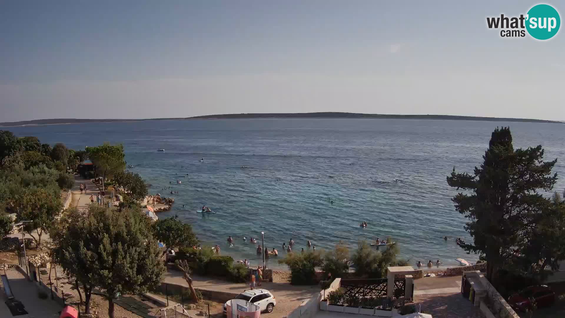 Webcam Plaža Male Mandre – Diretta dalla spiaggia sull’isola di Pag