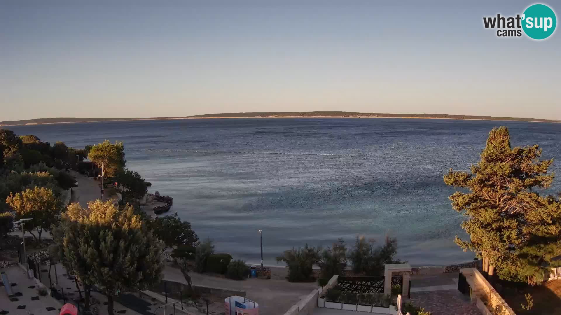 Webcam Plaža Male Mandre – Diretta dalla spiaggia sull’isola di Pag