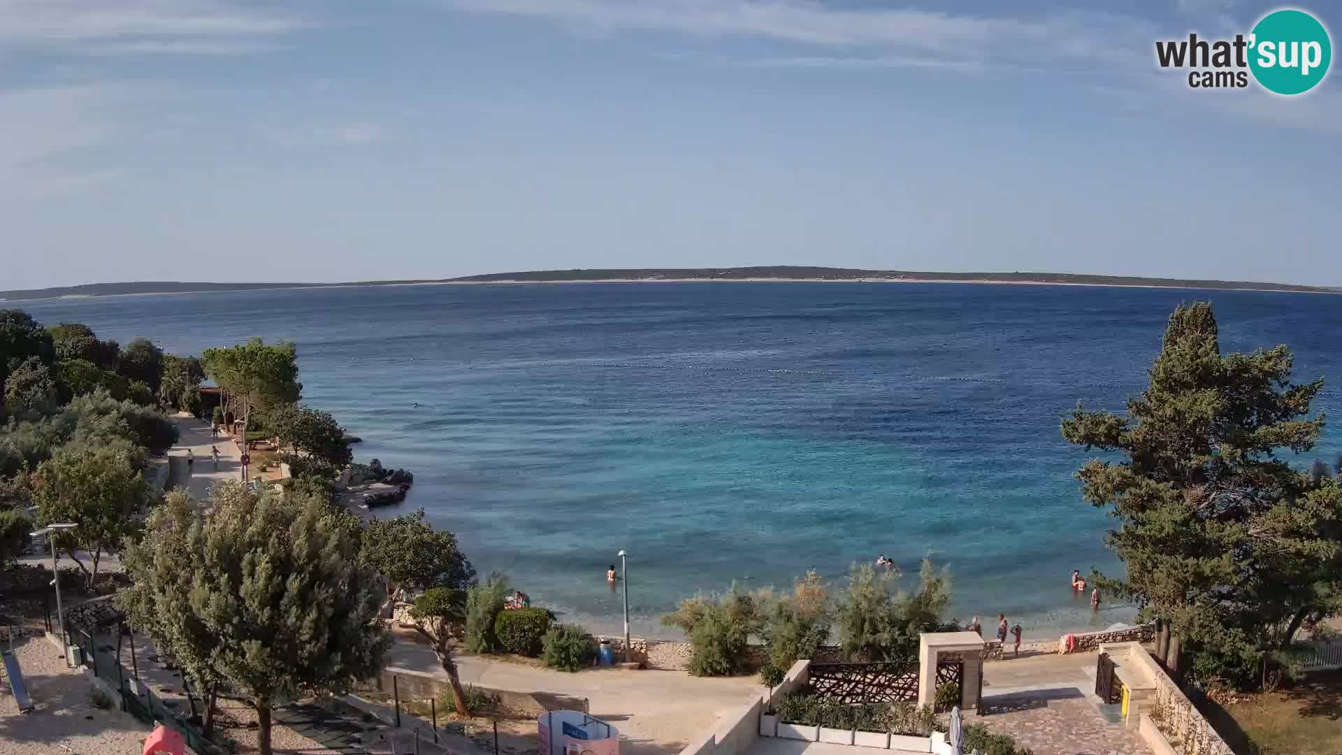 Webcam Plaža Male Mandre – Live View from Pag Island